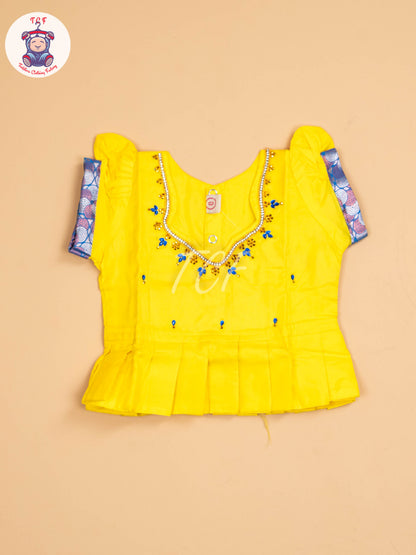 Yellow & Blue - Pavadai Sattai