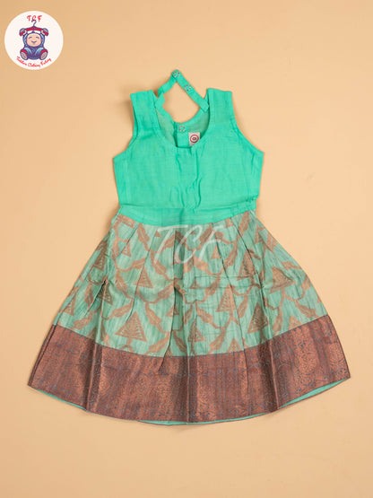 Maroon & Teal Green - Pavadai Sattai