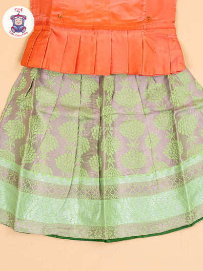 Lite Orange & Lite Green - Pavadai Sattai