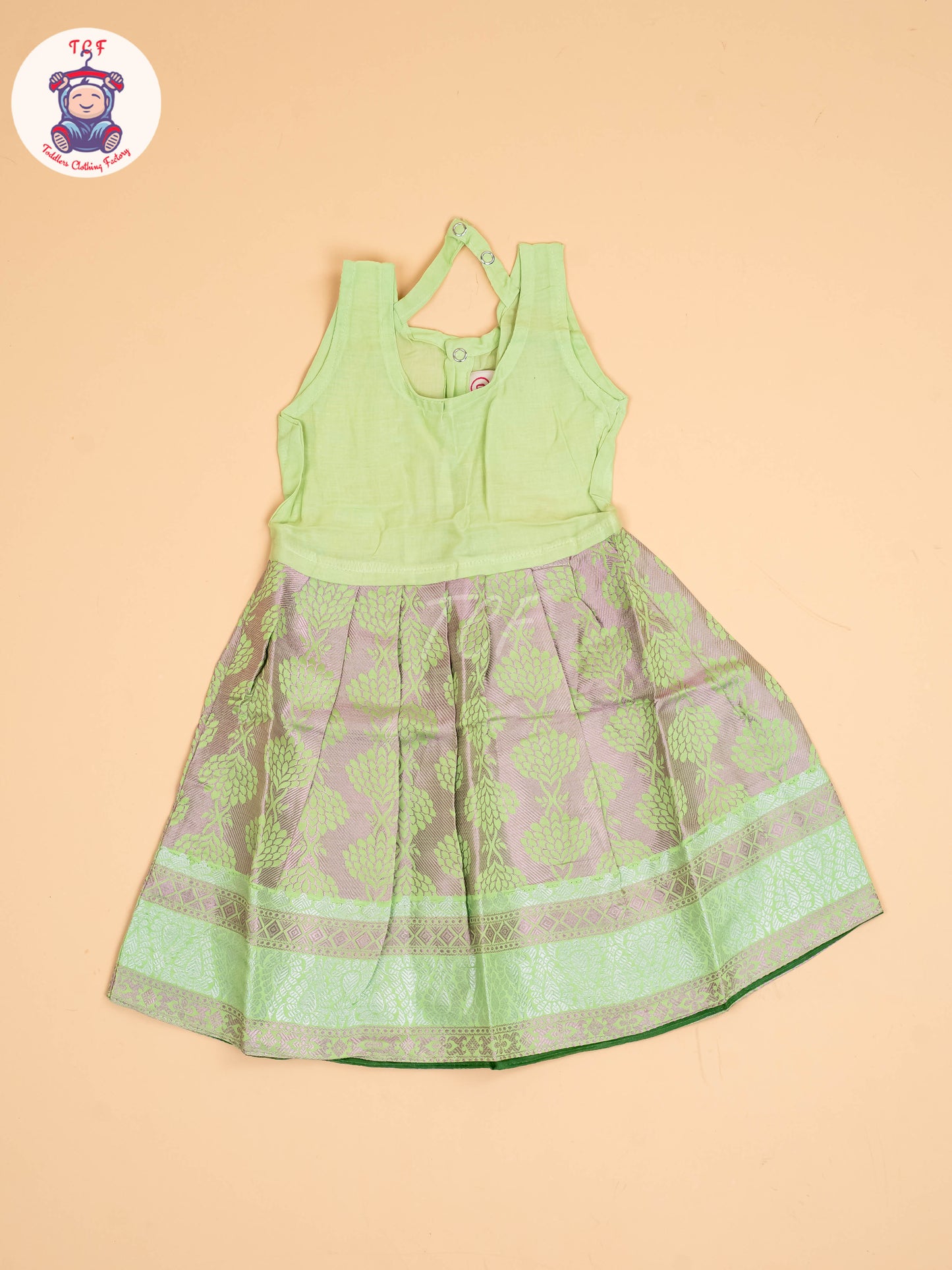 Lite Orange & Lite Green - Pavadai Sattai