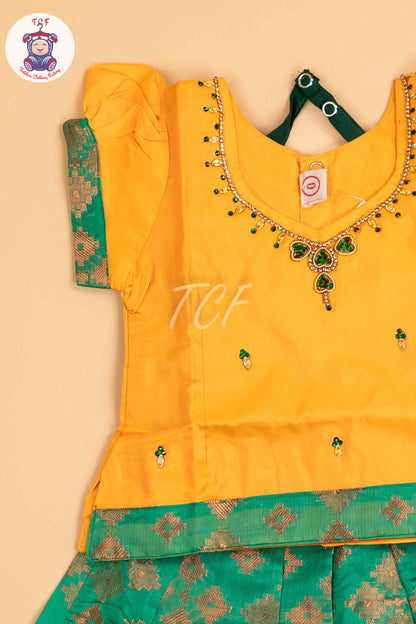 Lite Orange & Green - Pavadai Sattai