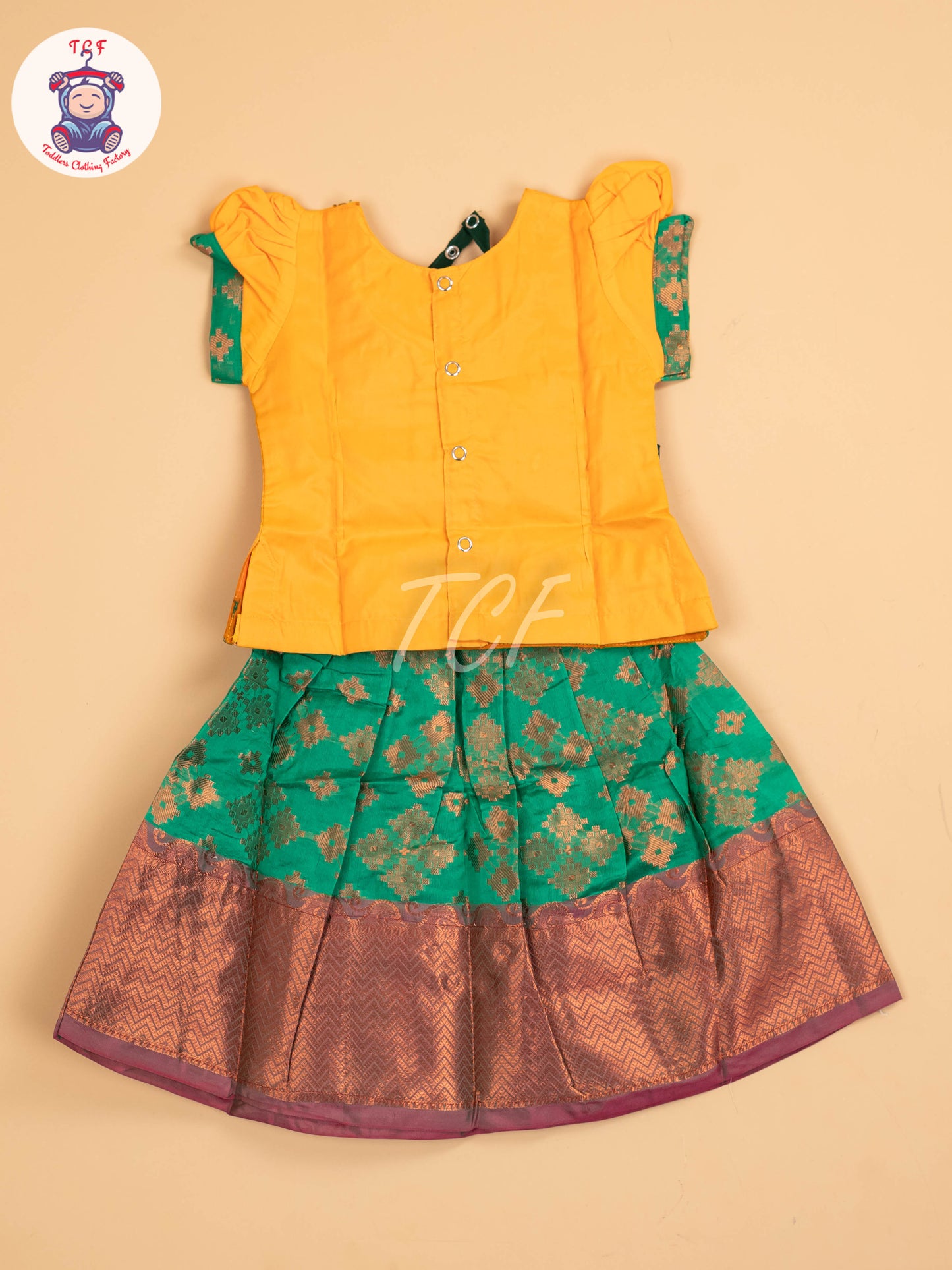 Lite Orange & Green - Pavadai Sattai