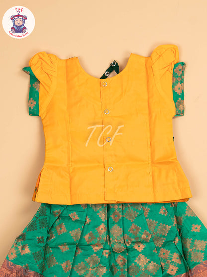 Lite Orange & Green - Pavadai Sattai