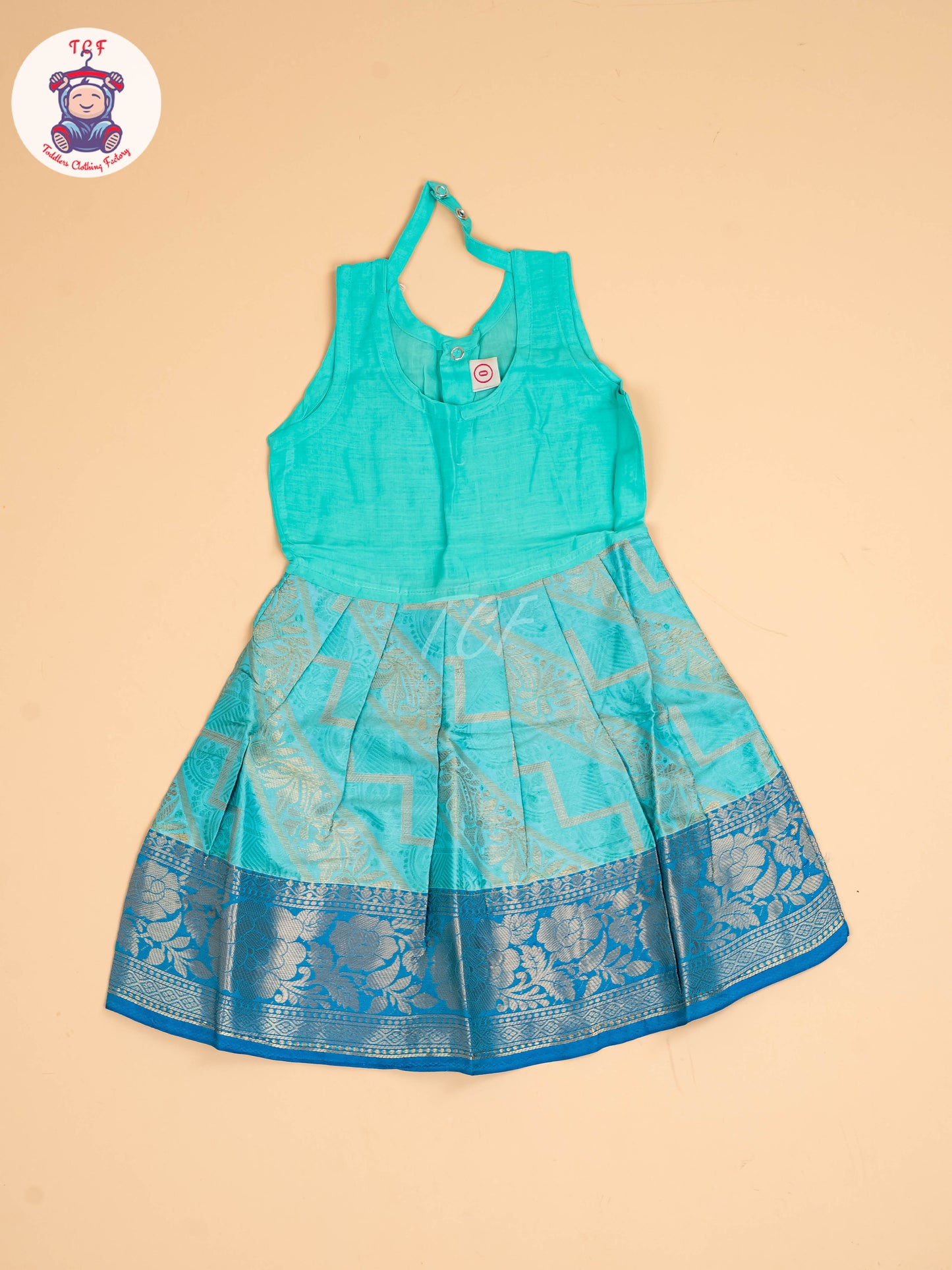 Blue & Teal Green - Pavadai Sattai