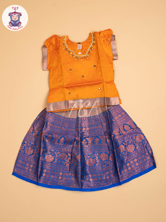 Orange & Brown - Pavadai Sattai