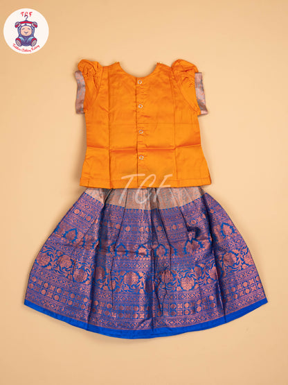 Orange & Brown - Pavadai Sattai