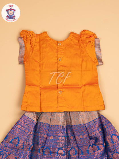 Orange & Brown - Pavadai Sattai