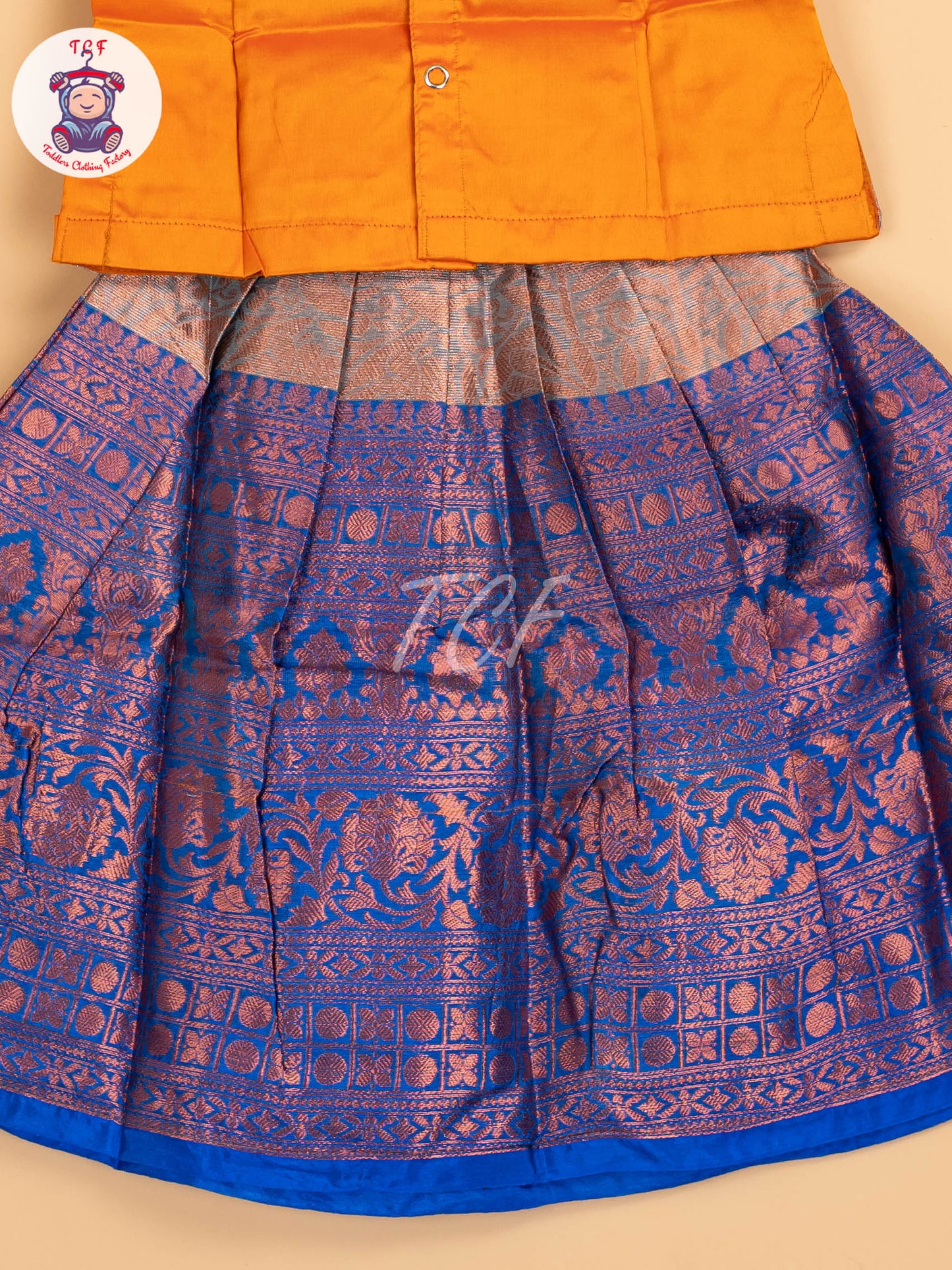 Orange & Brown - Pavadai Sattai