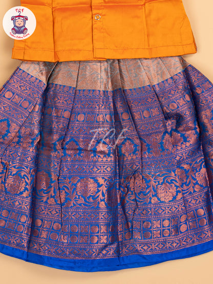 Orange & Brown - Pavadai Sattai