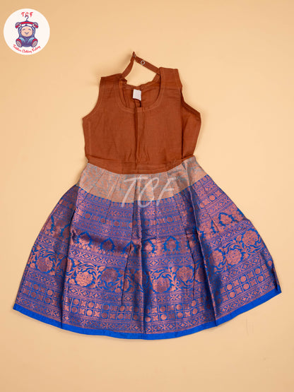 Orange & Brown - Pavadai Sattai