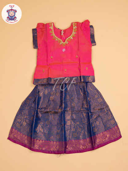 Pink & Blue - Pavadai Sattai