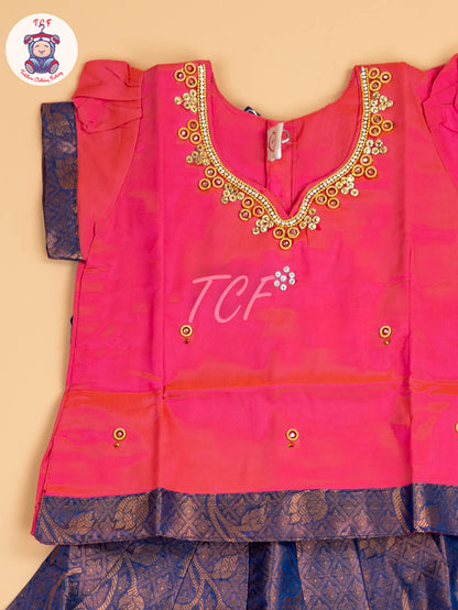 Pink & Blue - Pavadai Sattai