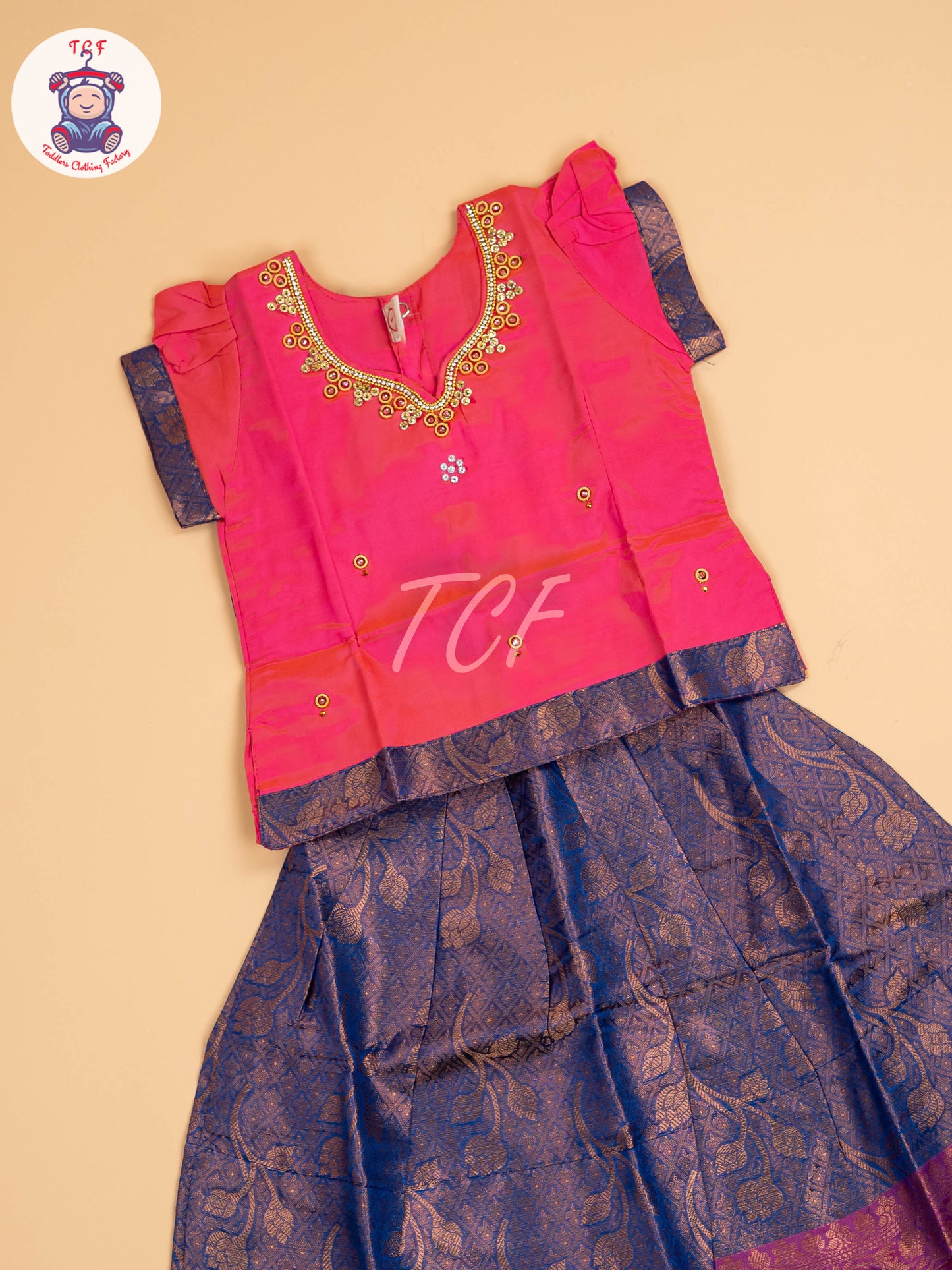 Pink & Blue - Pavadai Sattai