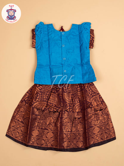 Blue & Maroon - Pavadai Sattai