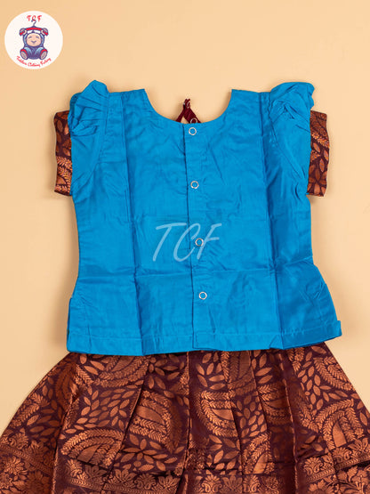 Blue & Maroon - Pavadai Sattai