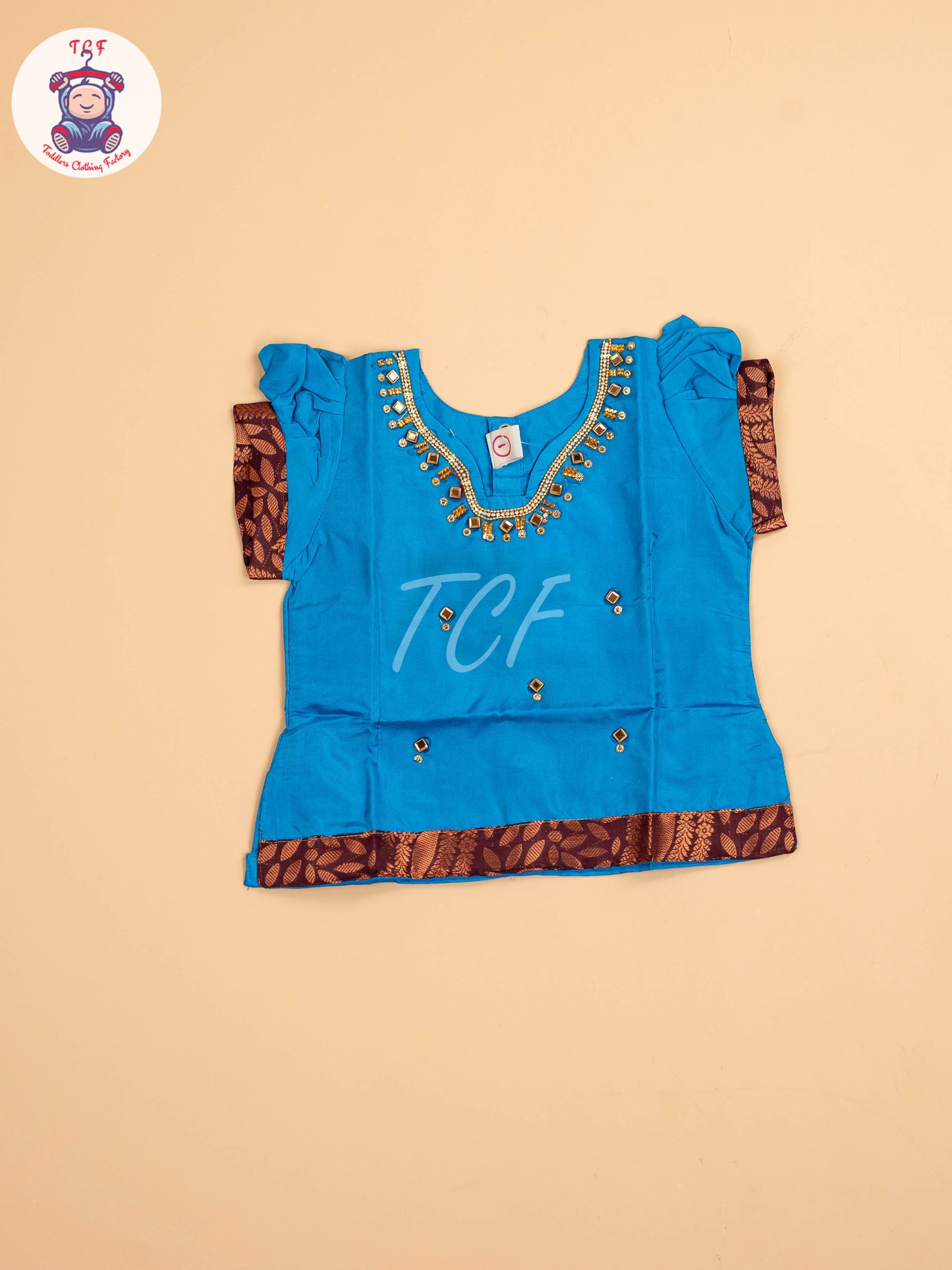 Blue & Maroon - Pavadai Sattai