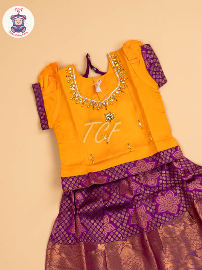 Mustard & Purple - Pavadai Sattai
