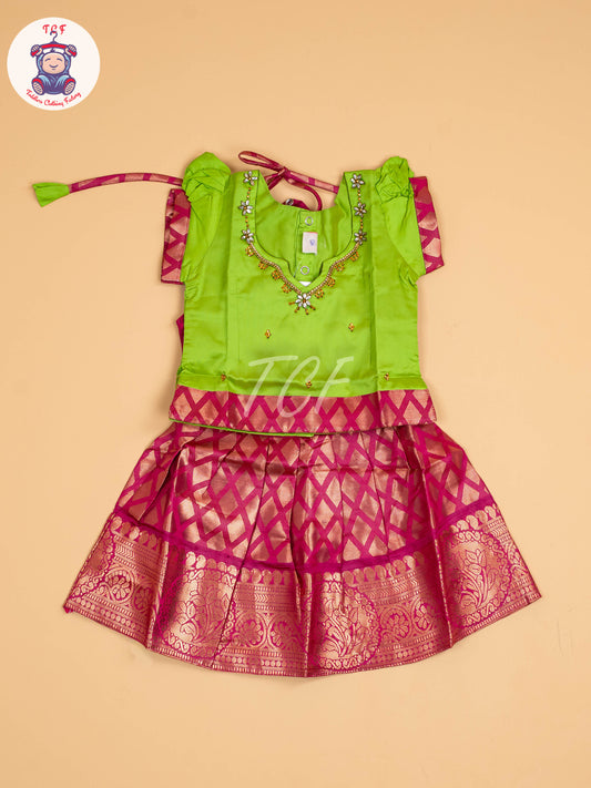 Green & Pink - Pavadai Sattai