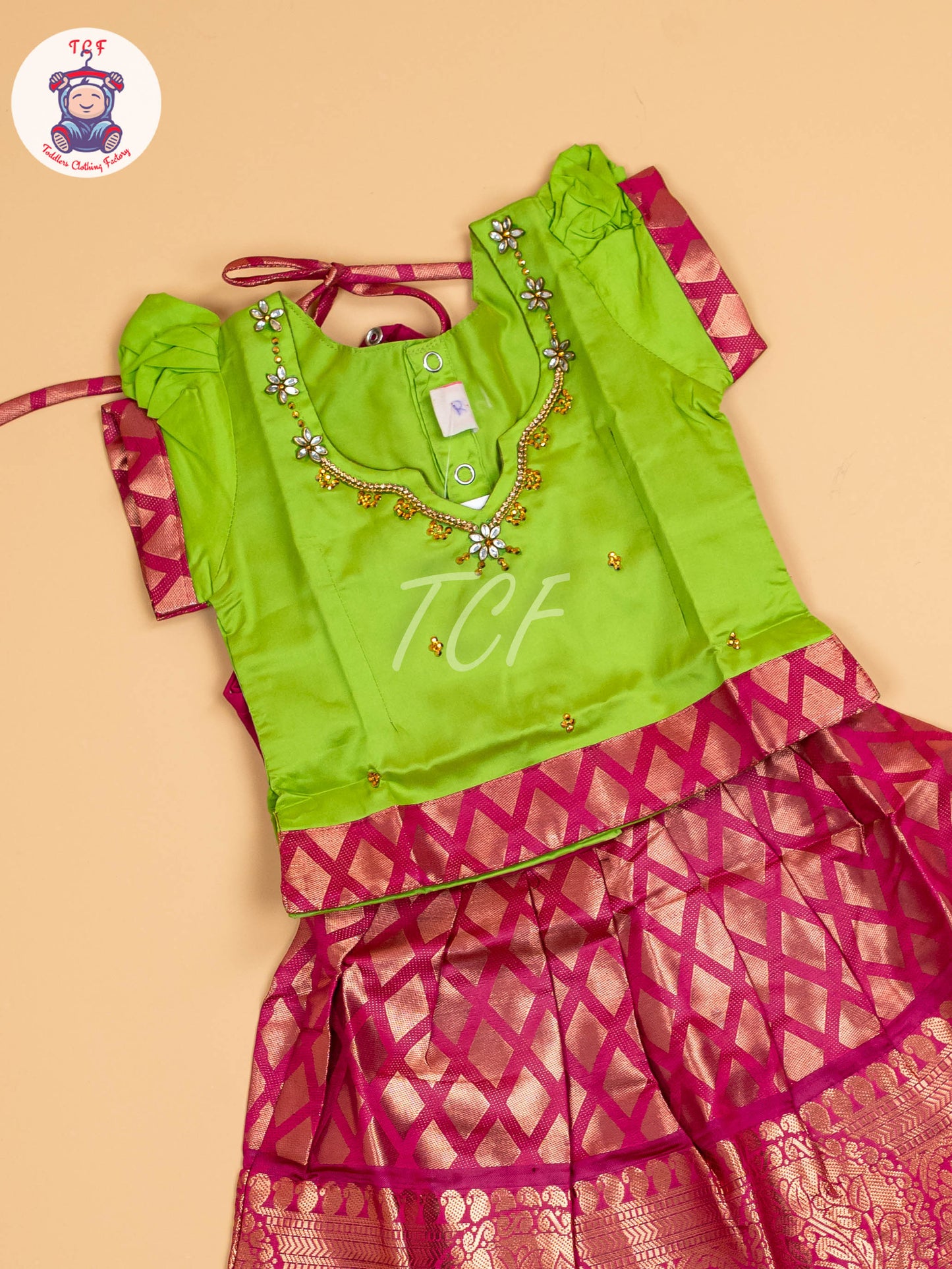 Green & Pink - Pavadai Sattai