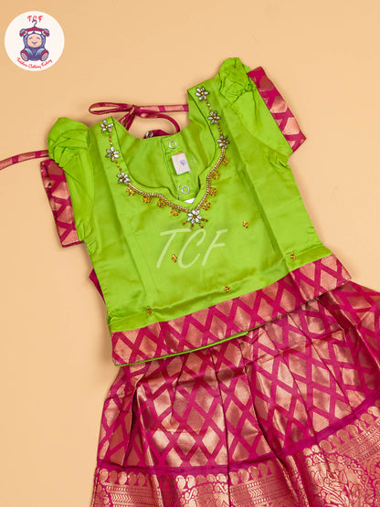 Green & Pink - Pavadai Sattai