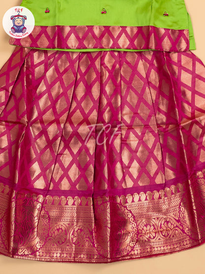 Green & Pink - Pavadai Sattai