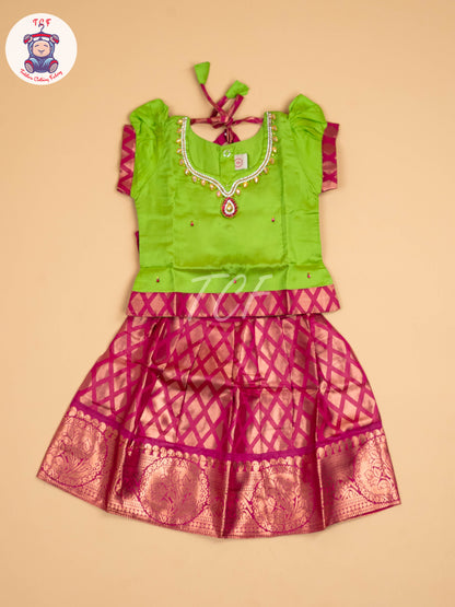 Green & Pink - Pavadai Sattai
