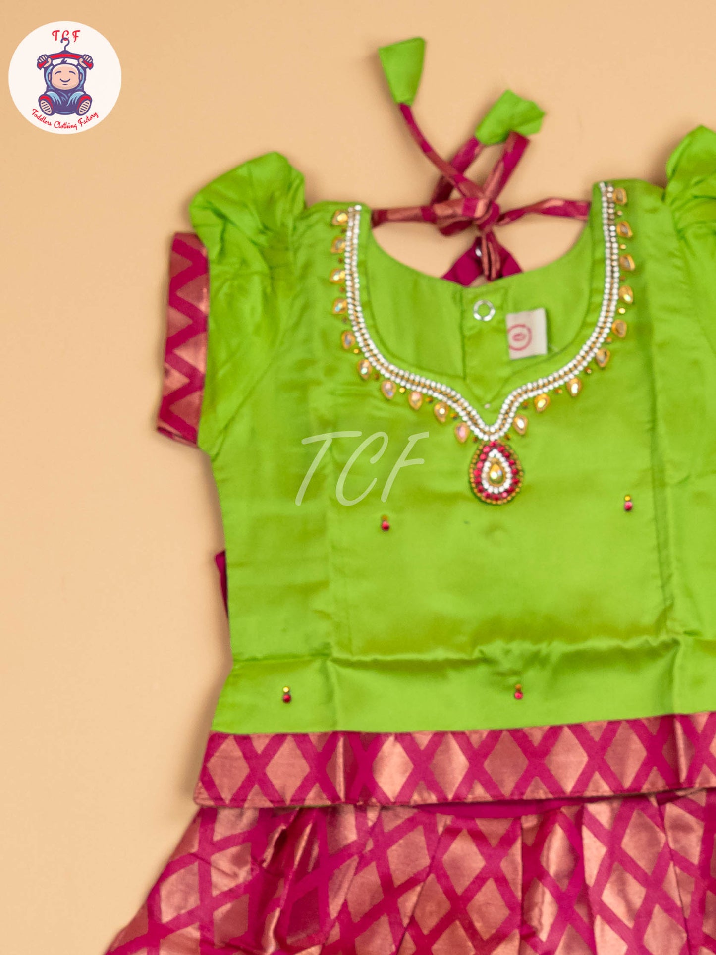 Green & Pink - Pavadai Sattai