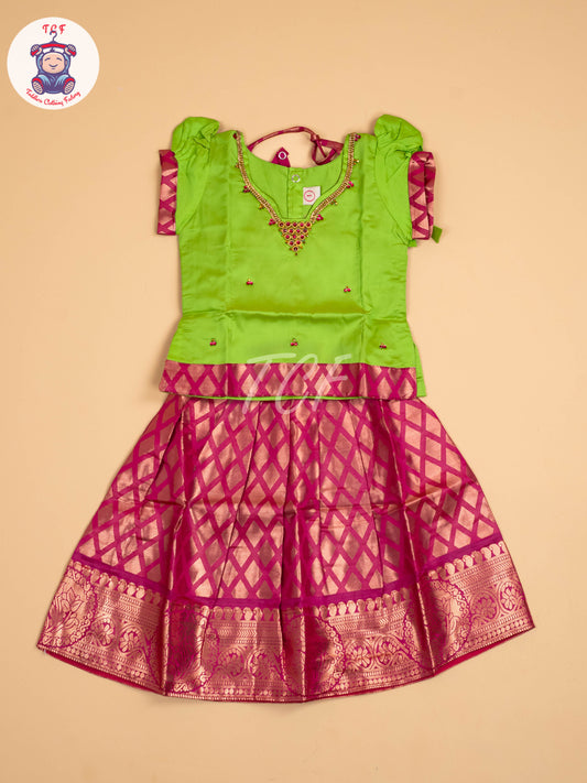 Green & Pink - Pavadai Sattai