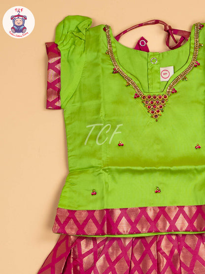 Green & Pink - Pavadai Sattai