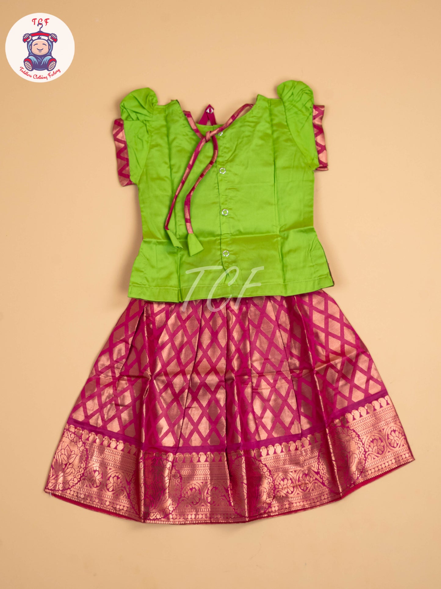 Green & Pink - Pavadai Sattai