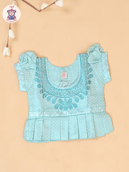 Blue -  Tissue Pavadai Sattai