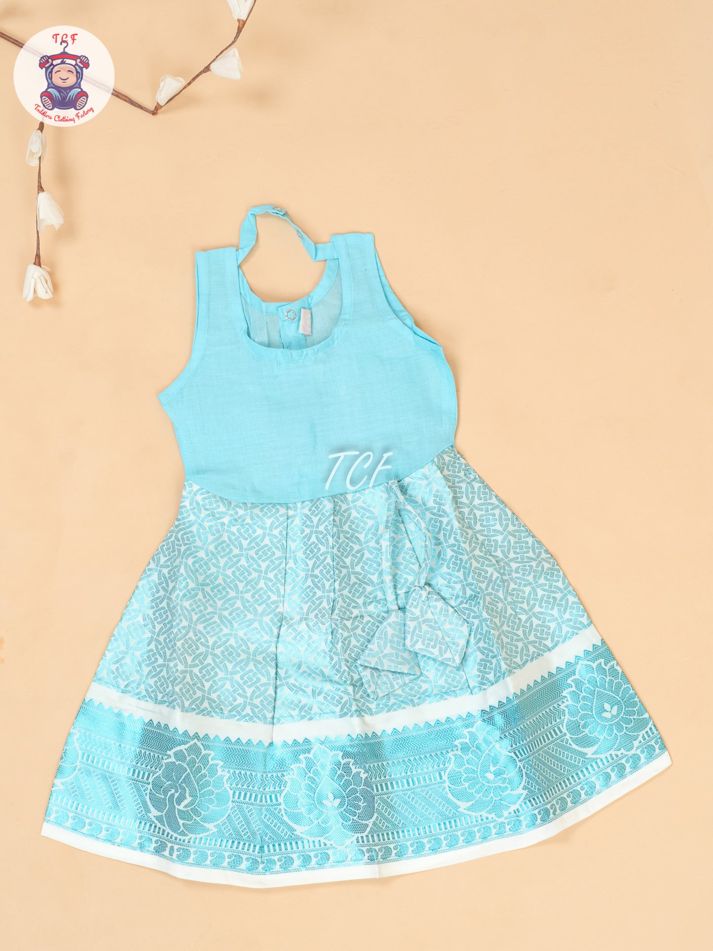 Blue -  Tissue Pavadai Sattai