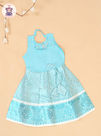 Blue -  Tissue Pavadai Sattai