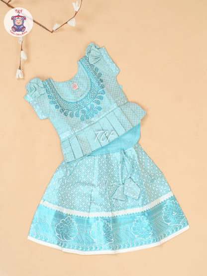 Blue -  Tissue Pavadai Sattai