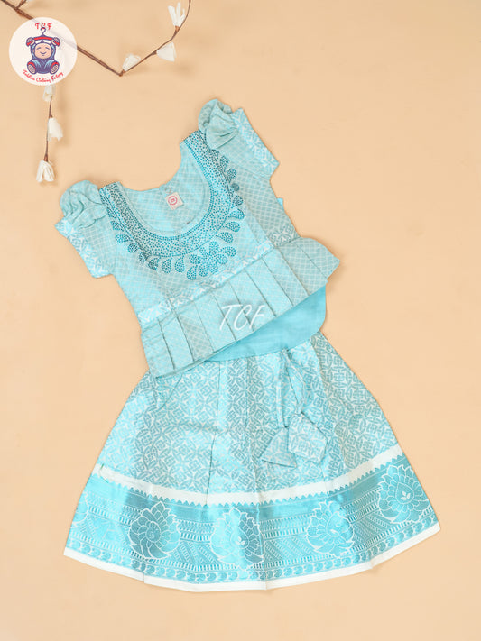 Blue -  Tissue Pavadai Sattai