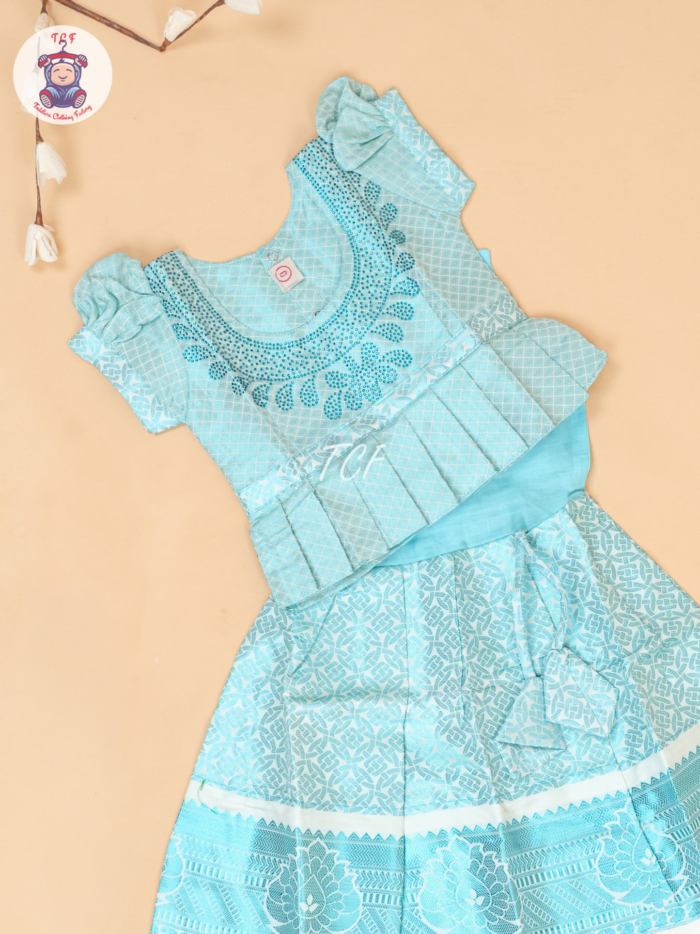 Blue -  Tissue Pavadai Sattai