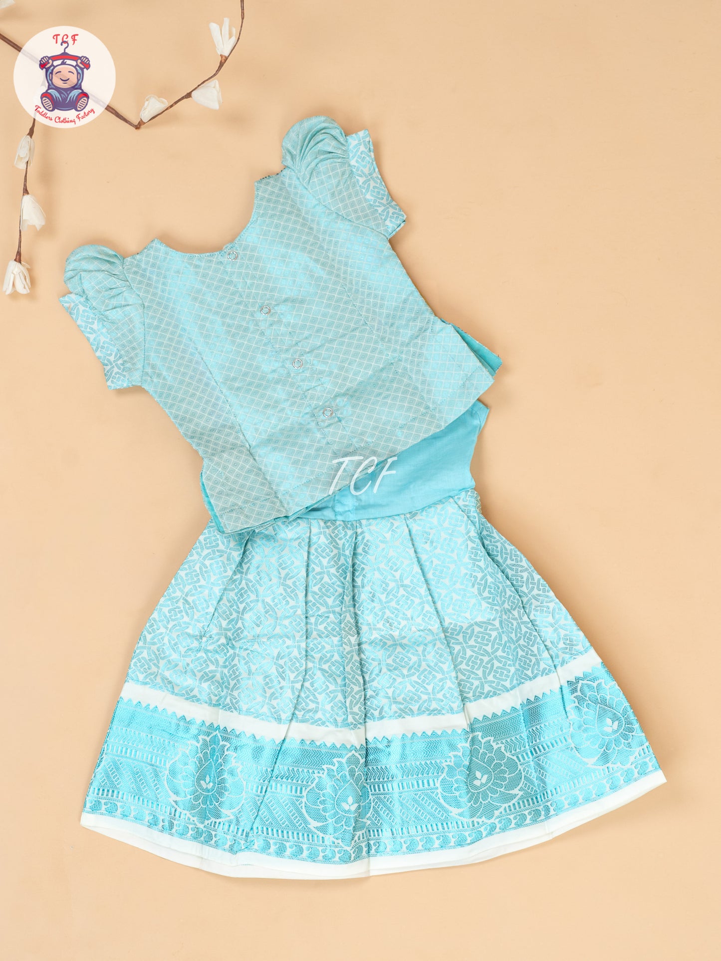 Blue -  Tissue Pavadai Sattai
