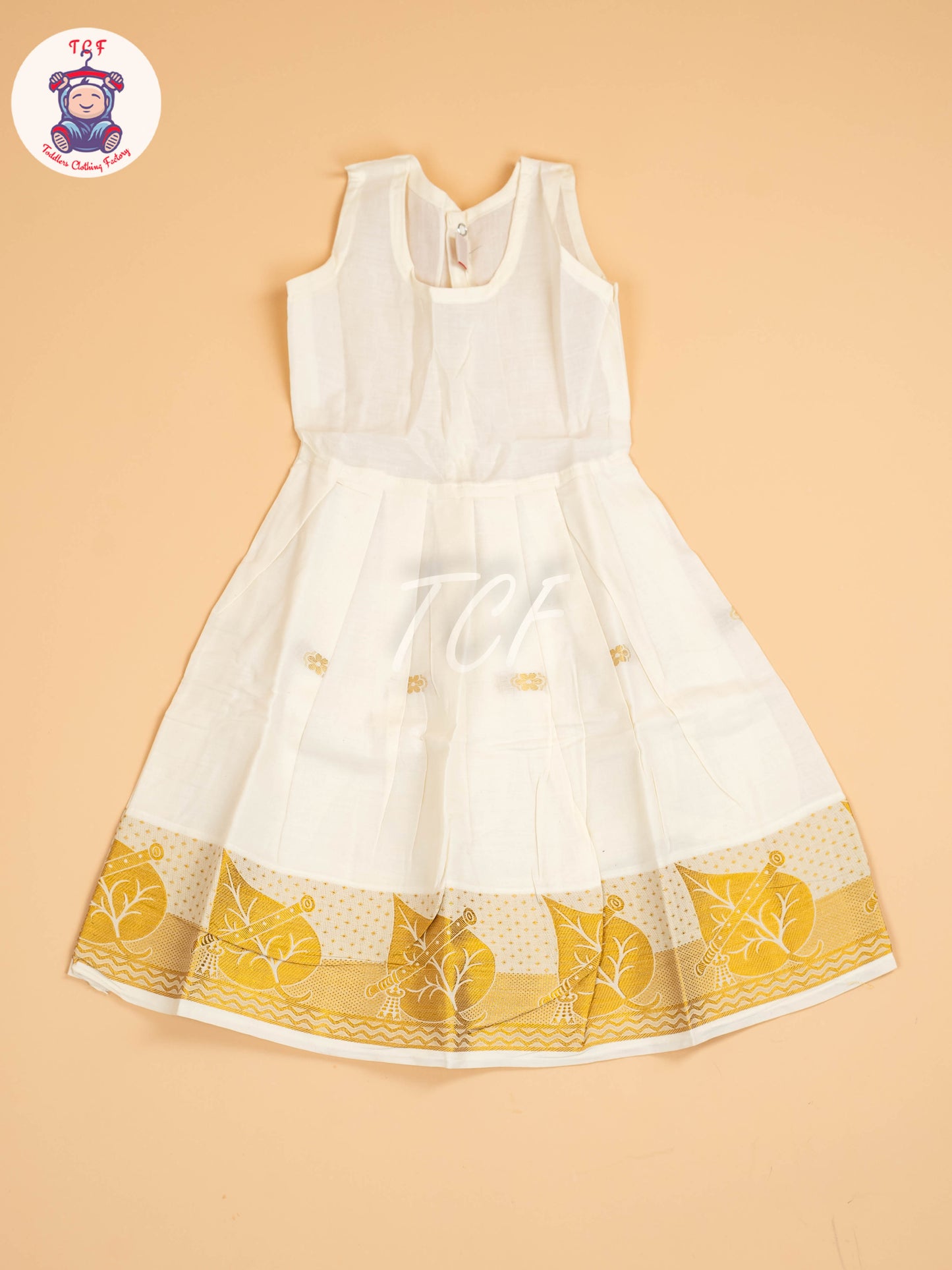 Half White Kerala Cotton - Pavadai Sattai