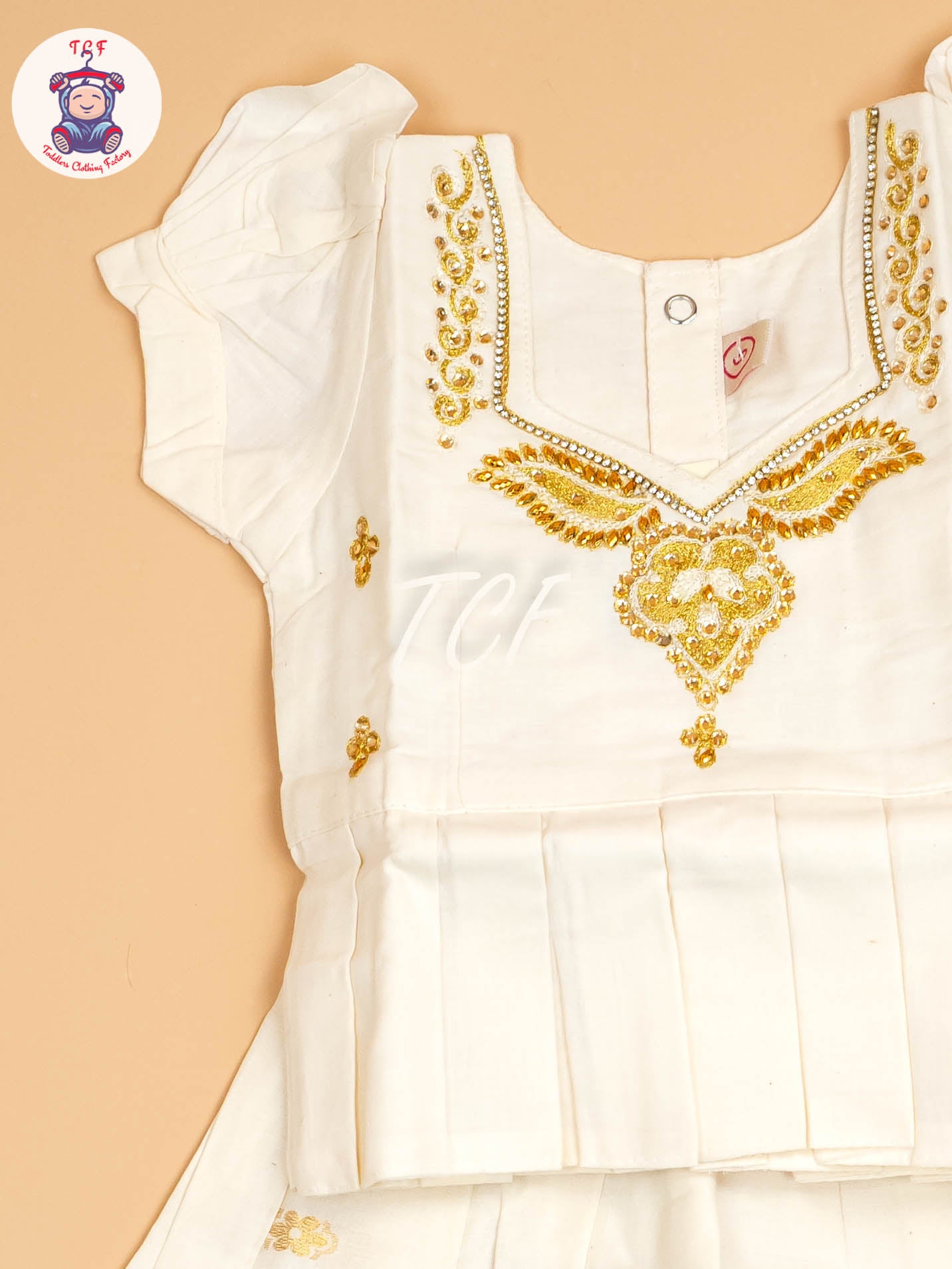 Half White Kerala Cotton - Pavadai Sattai