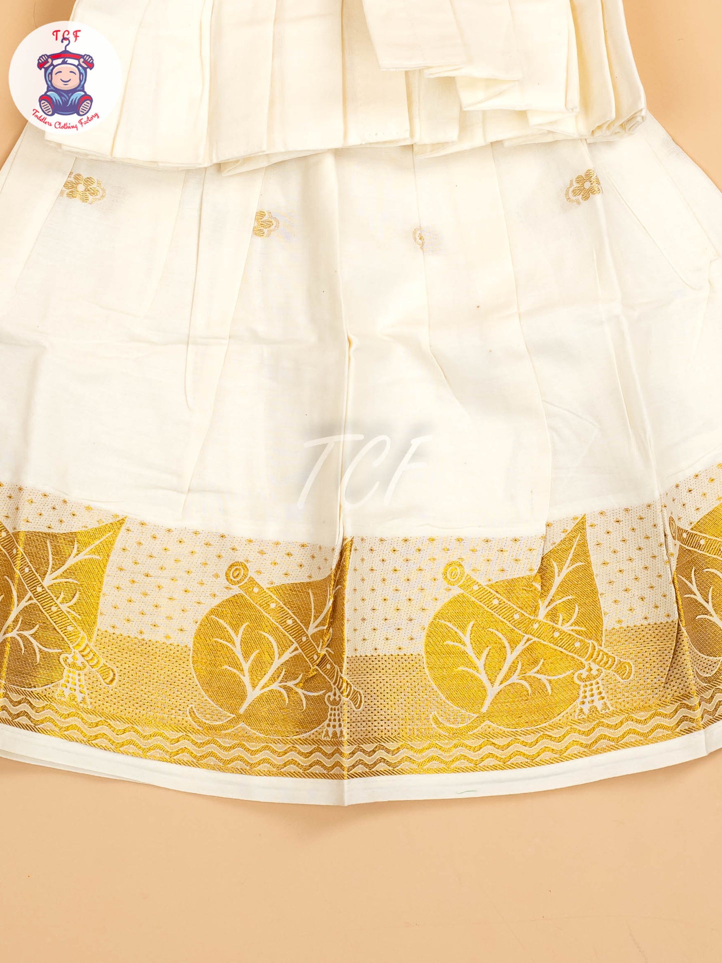 Half White Kerala Cotton - Pavadai Sattai