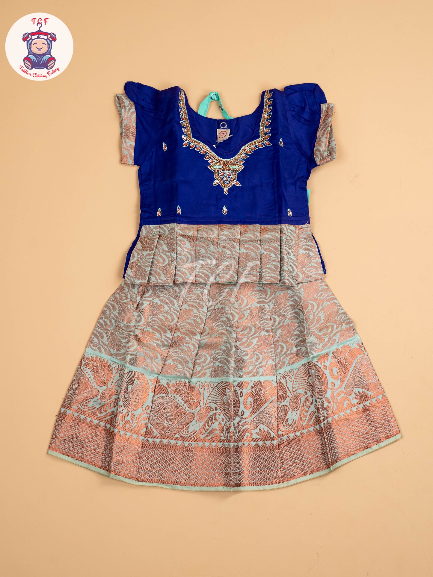 Violet & Light Green - Pavadai Sattai