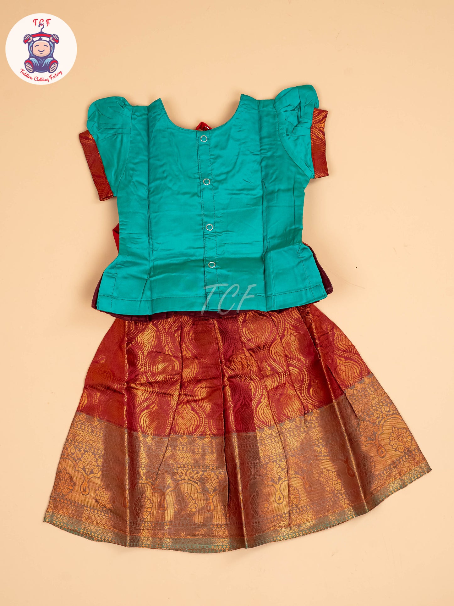 Green & Maroon - Pavadai Sattai