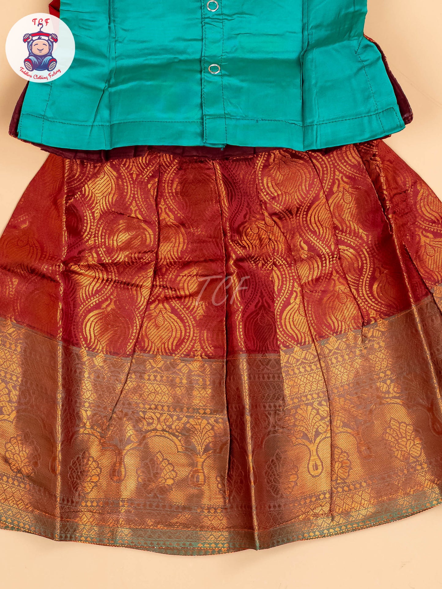 Green & Maroon - Pavadai Sattai