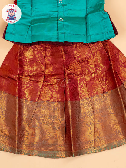 Green & Maroon - Pavadai Sattai