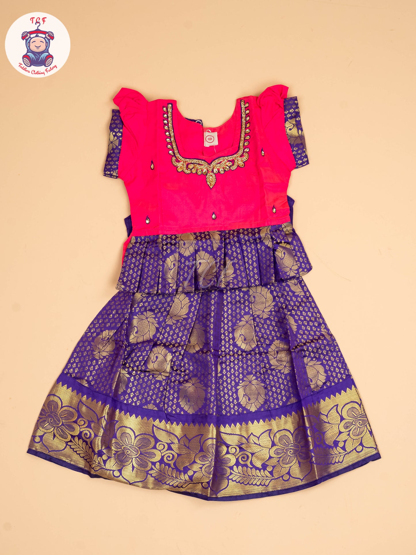 Pink & Violet - Pavadai Sattai