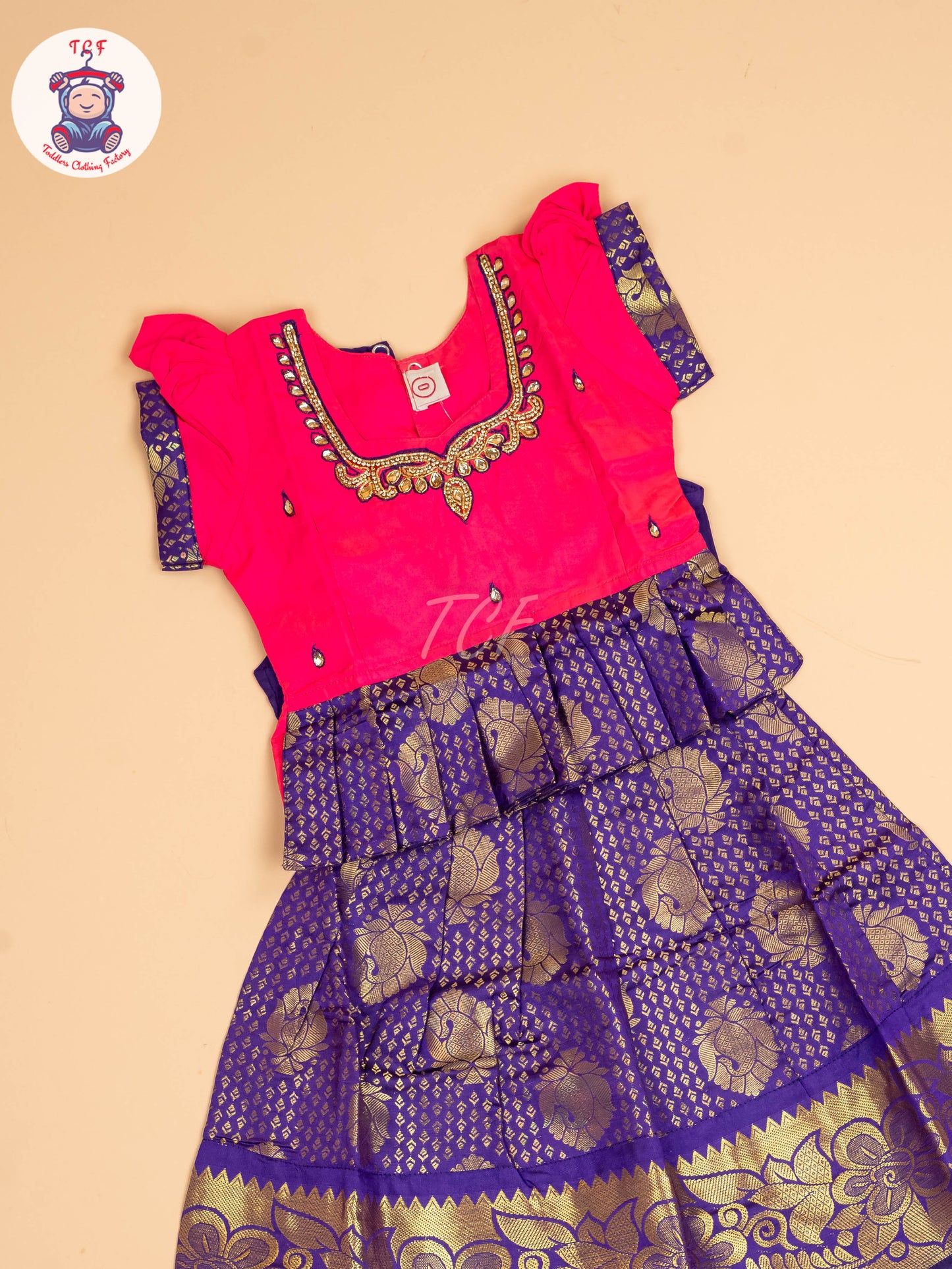 Pink & Violet - Pavadai Sattai