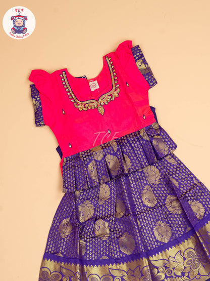 Pink & Violet - Pavadai Sattai