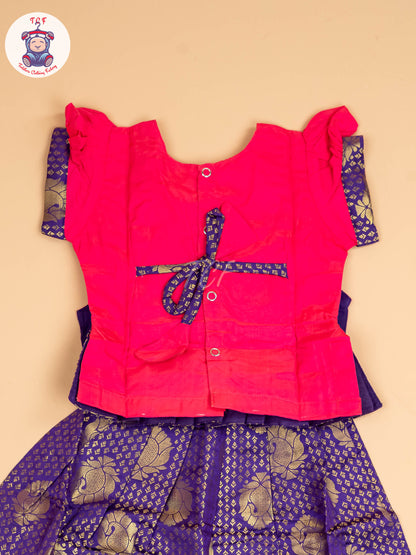 Pink & Violet - Pavadai Sattai