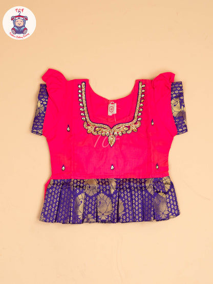 Pink & Violet - Pavadai Sattai