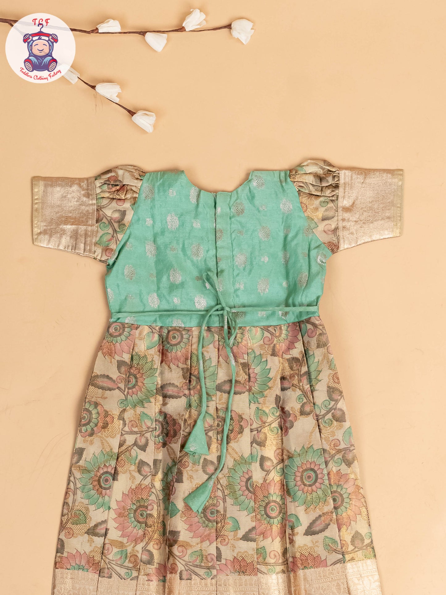 Light Green - Girls Readymade Long Frock